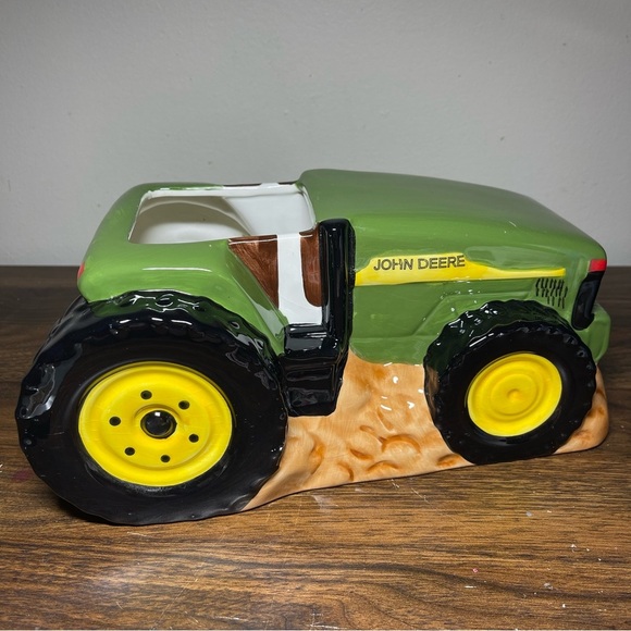 Vintage John Deere Ceramic Tractor Planter Licensed Product Gibson USA - Picture 5 of 10